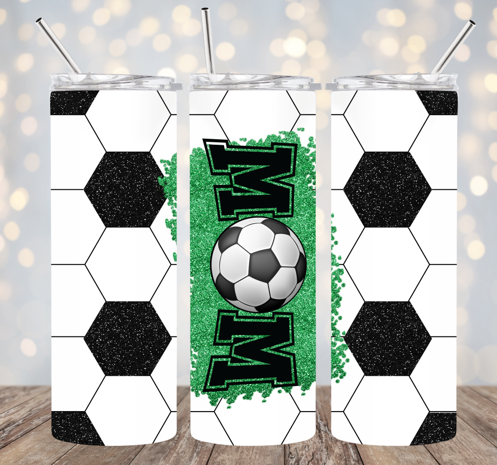 20oz Stainless Steel Tumbler - Soccer Mom