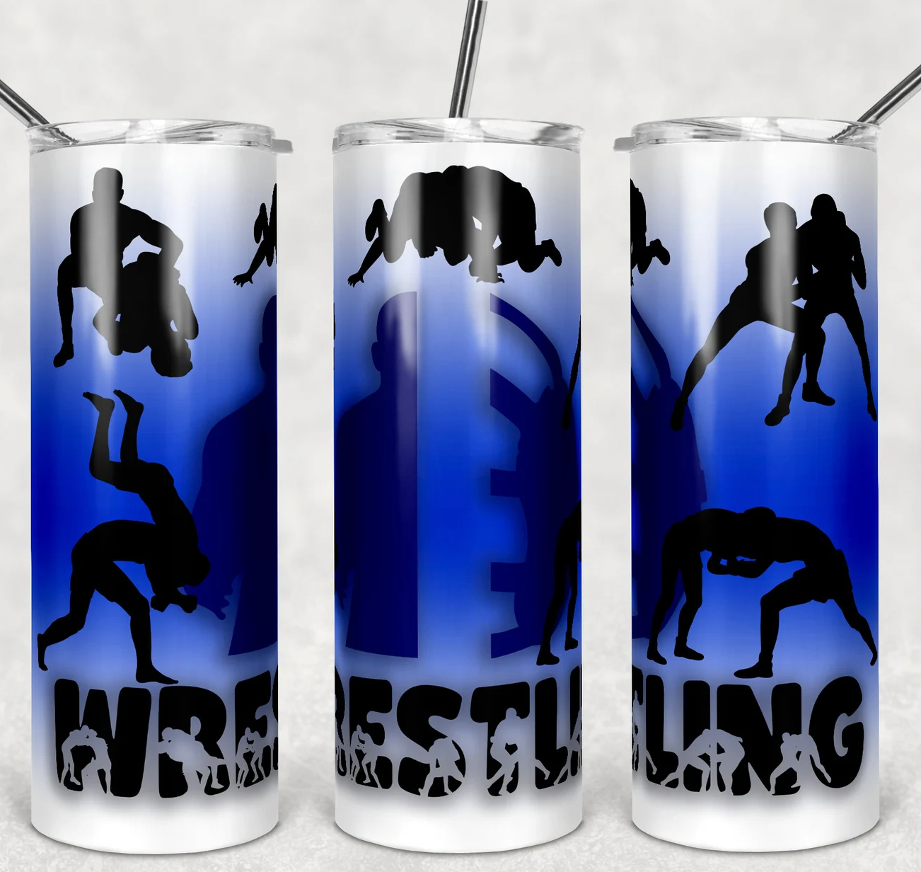 20oz Stainless Steel Tumbler - Wrestling