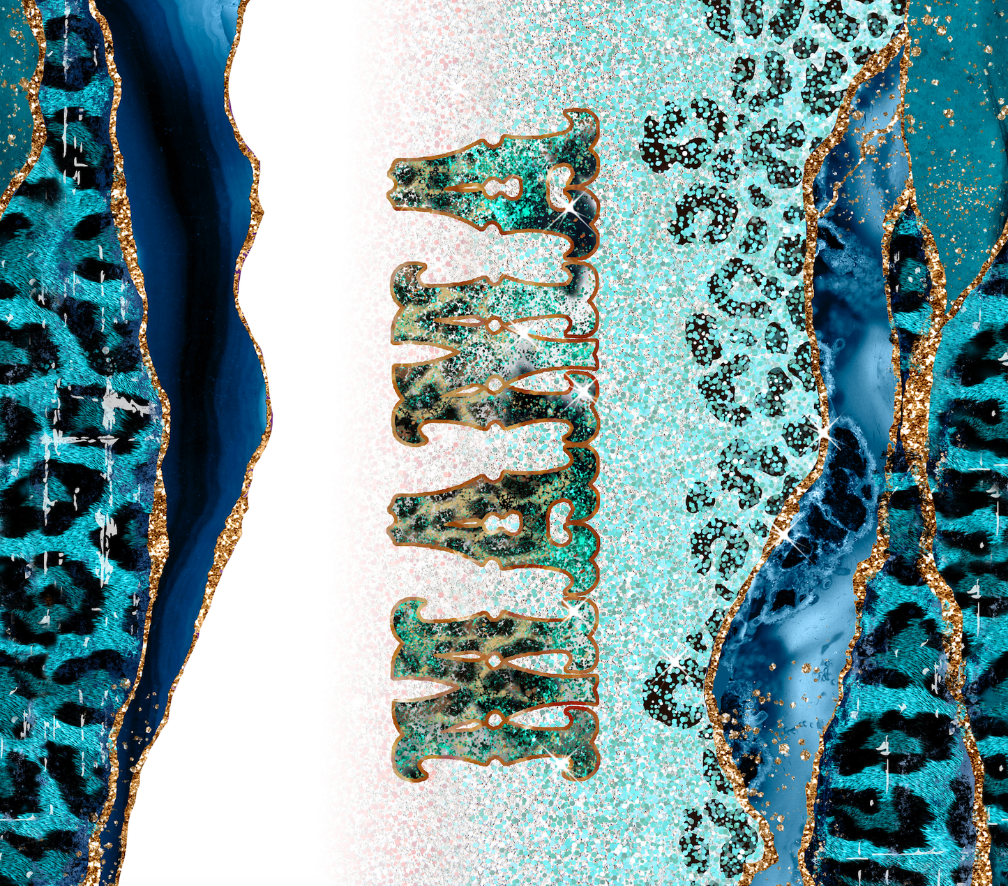 20oz Stainless Steel Tumbler - Mama Leopard Print