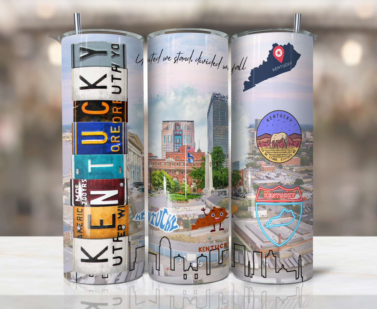 20oz Stainless Steel Tumbler - United States - Kentucky