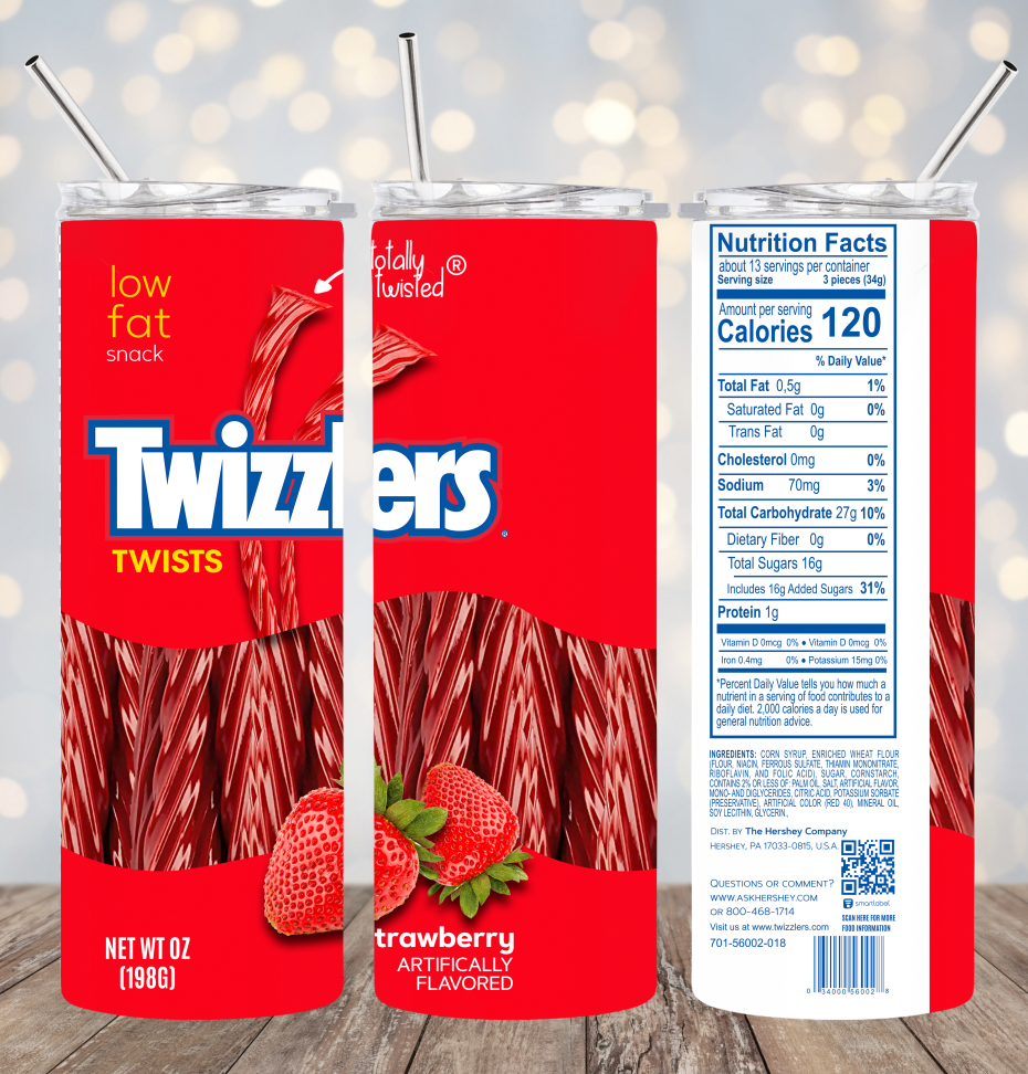 20oz Stainless Steel Tumbler - Twizzlers