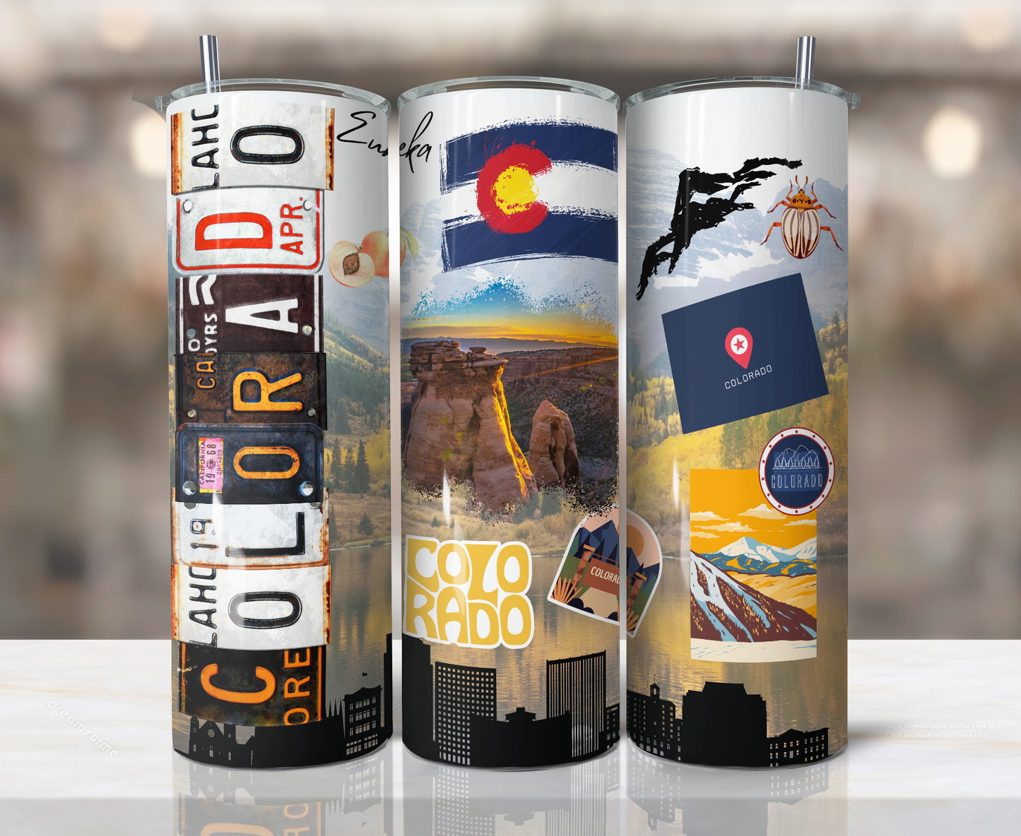 20oz Stainless Steel Tumbler -United States - Colorado