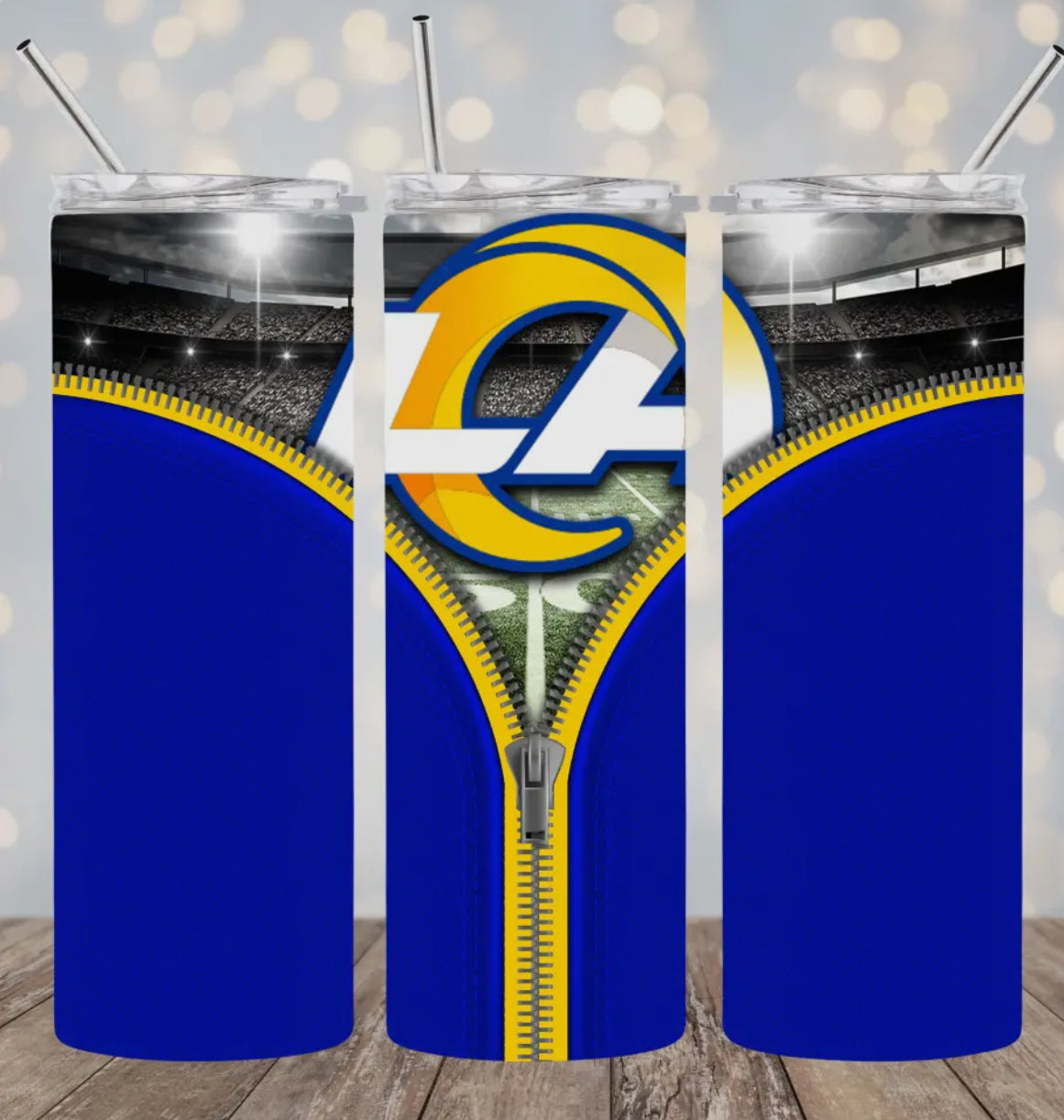 20oz Stainless Steel Tumbler - Football - LA Rams
