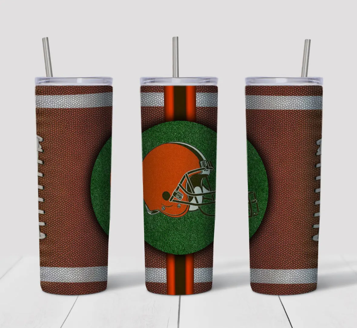 20oz Stainless Steel Tumbler - Football - Browns