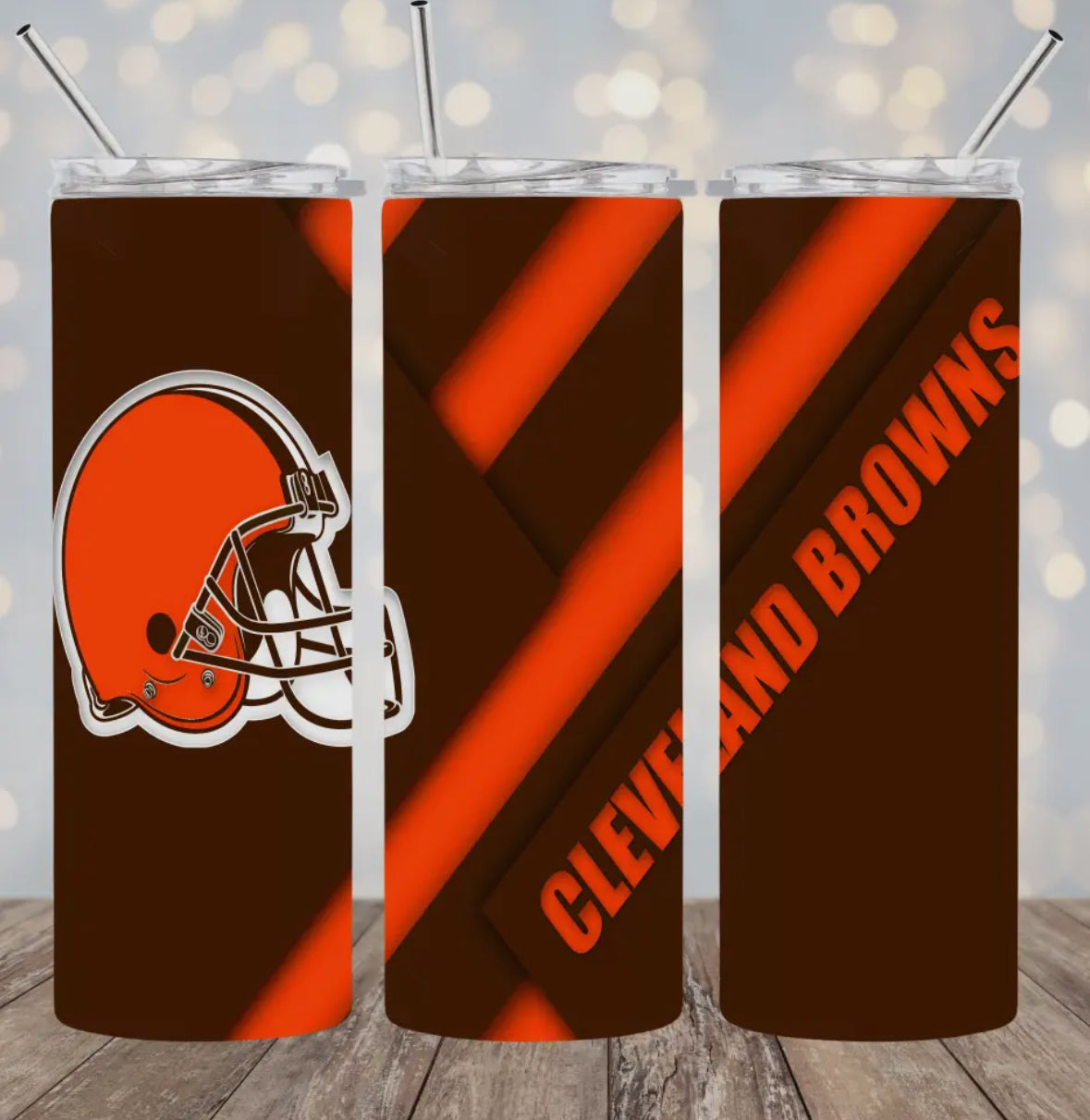 20oz Stainless Steel Tumbler - Football - Browns