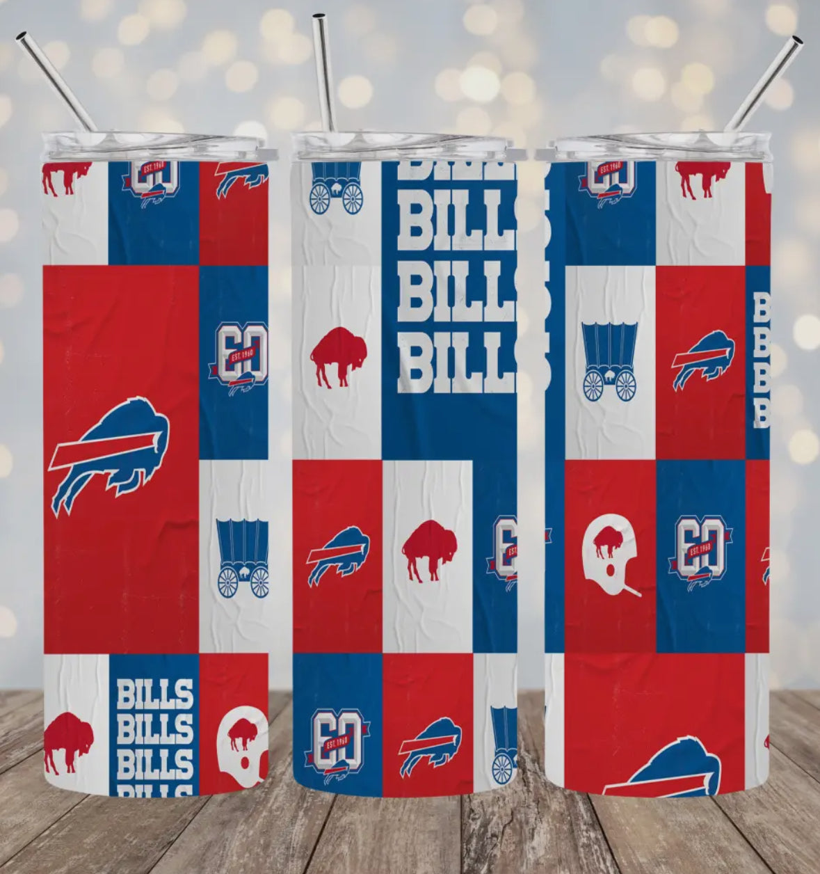 20oz Stainless Steel Tumbler -Football - Buffalo Bills