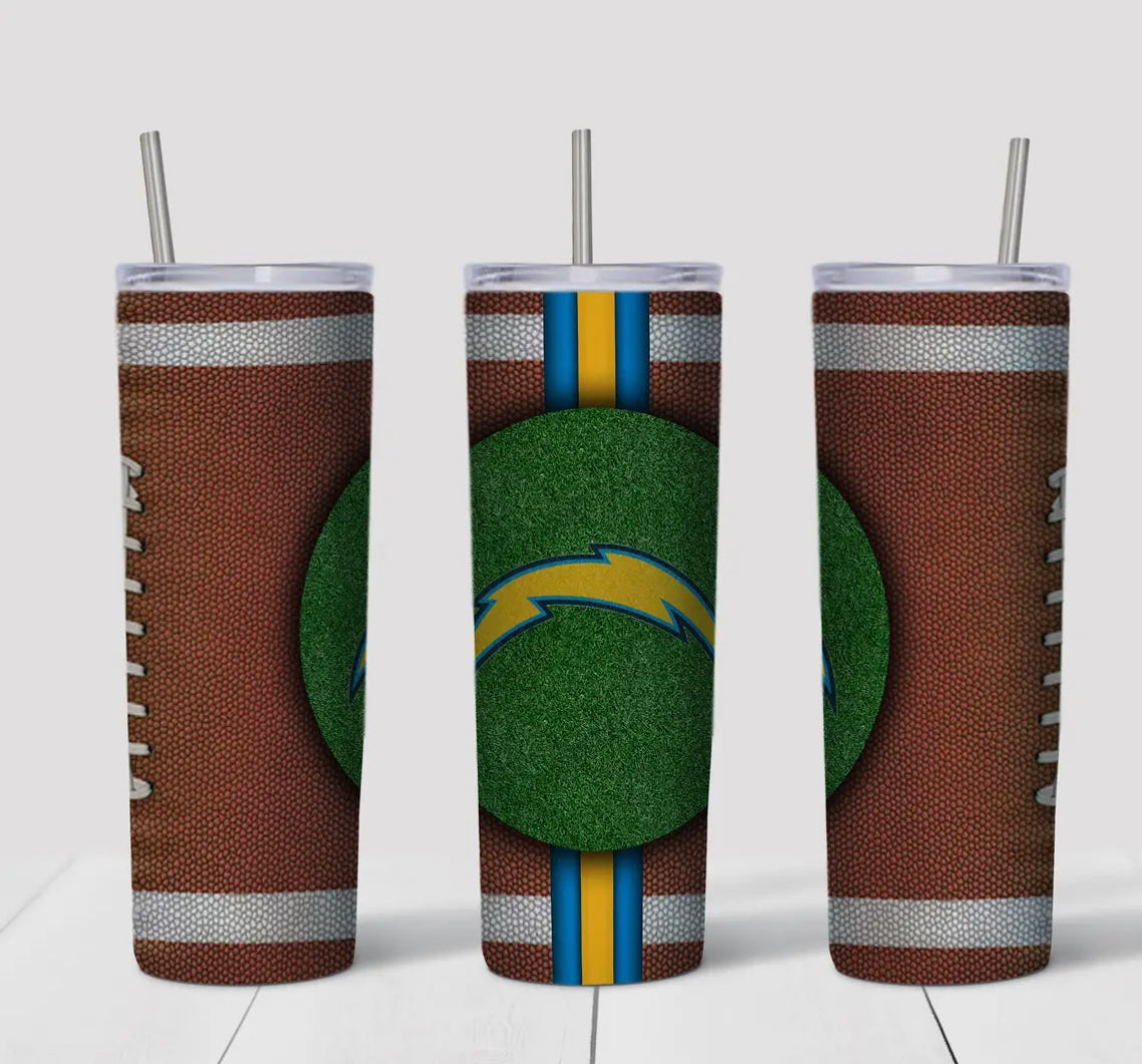 20oz Stainless Steel Tumbler - Football - LA Chargers