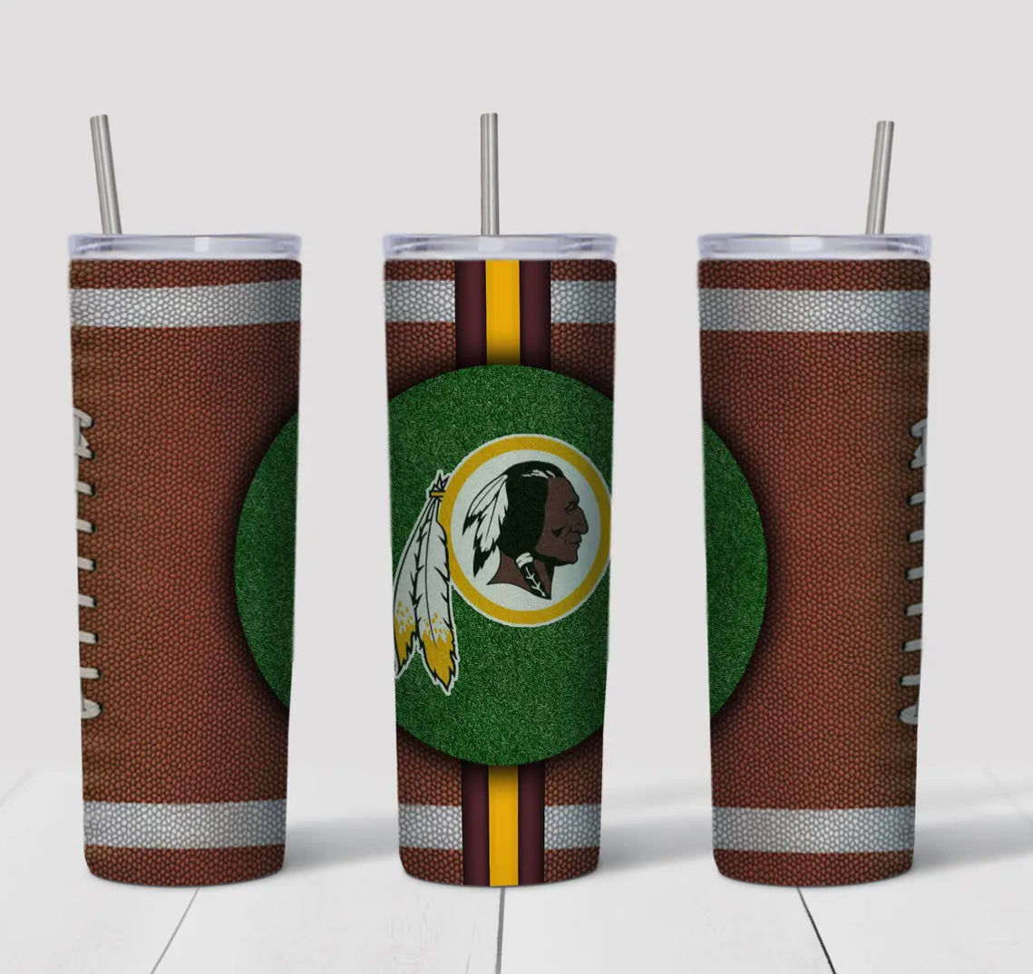 20oz Stainless Steel Tumbler - Football - Washington