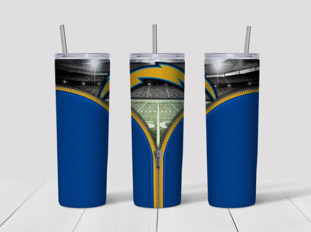 20oz Stainless Steel Tumbler - Football - LA Chargers