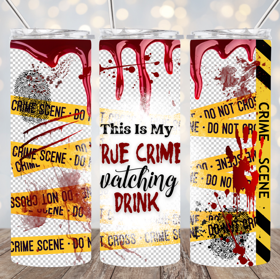20oz Stainless Steel Tumbler -True Crime