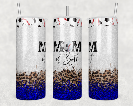 20oz Stainless Steel Tumbler  Mom - Soccer and Baseball