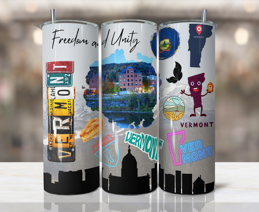 20oz Stainless Steel Tumbler - United States - Vermont