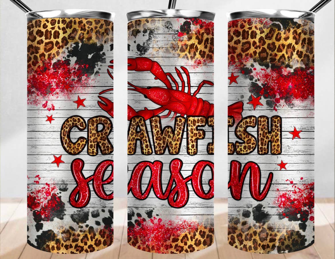 20oz Stainless Steel Tumbler -Crawfish Season