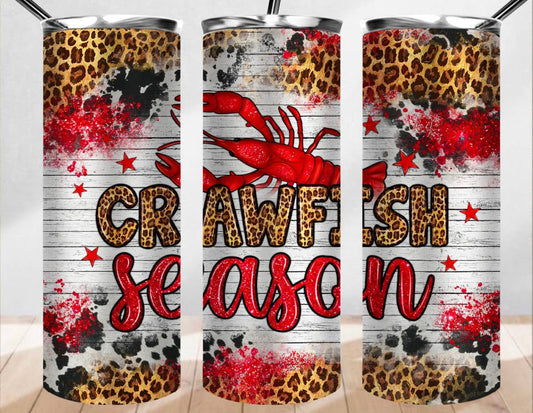 20oz Stainless Steel Tumbler -Crawfish Season