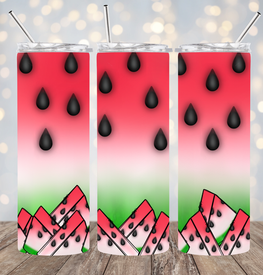 20oz Stainless Steel Tumbler - Watermelon