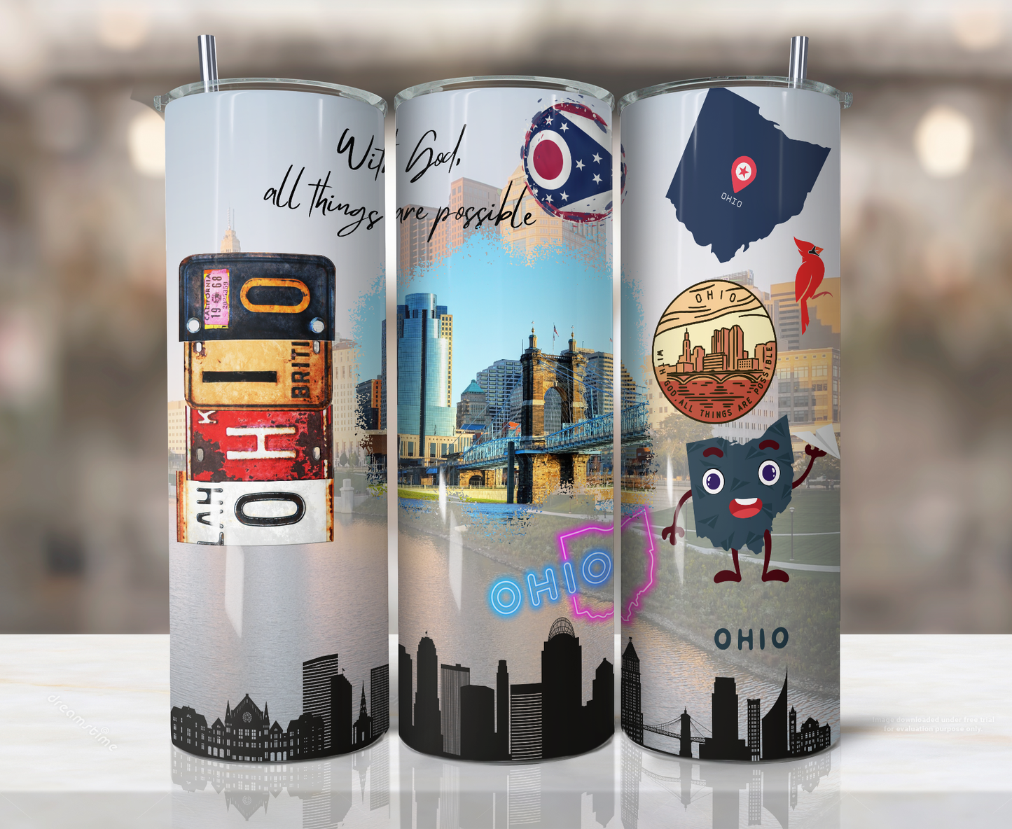 20oz Stainless Steel Tumbler - United States - Ohio