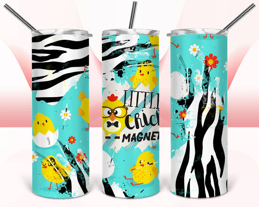 20oz Stainless Steel Tumbler - Easter Chick Magnet