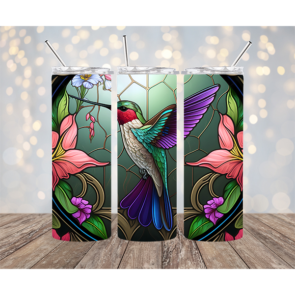 20oz Stainless Steel Tumbler - Humming Bird