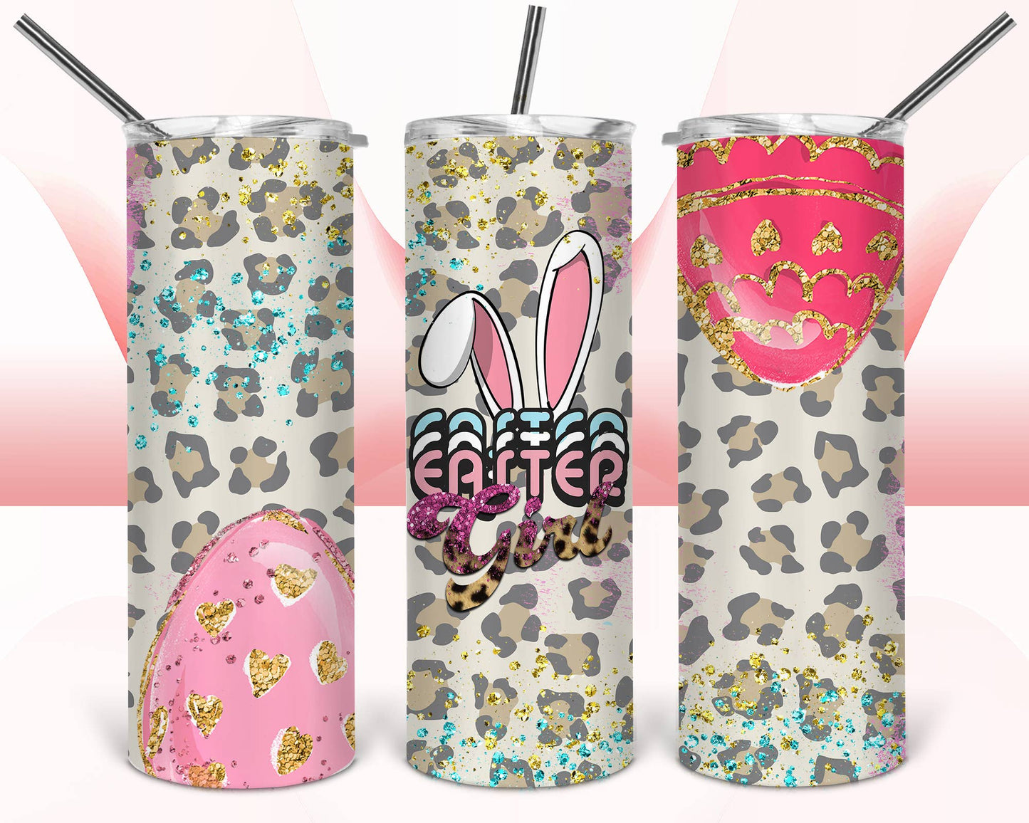 20oz Stainless Steel Tumbler - Easter Girl