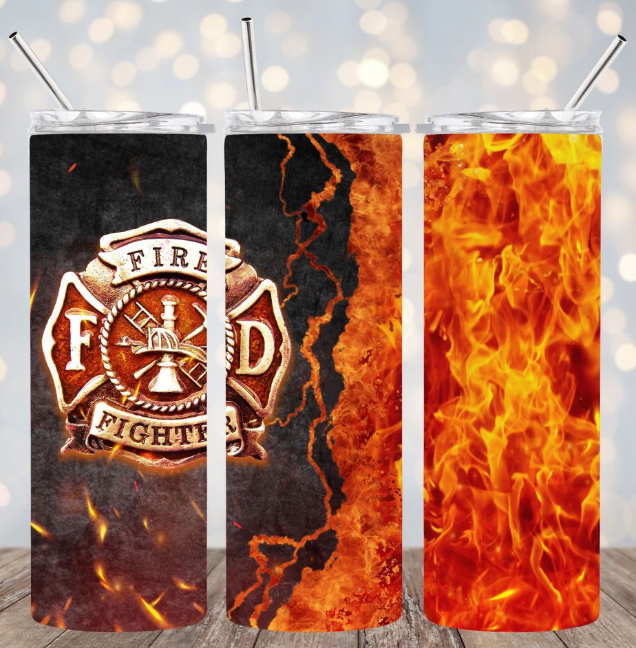 20oz Stainless Steel Tumbler - Fire Department