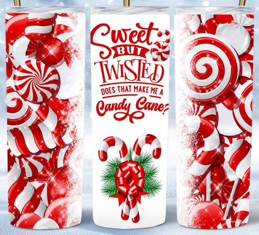 20 oz Stainless Steel Tumbler - Sweet but Twisted