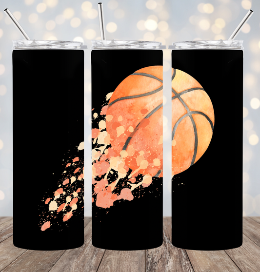 20oz Stainless Steel Tumbler - Basketball