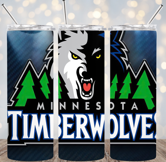 20oz Stainless Steel Tumbler- NBA - Minn. Timberwolves