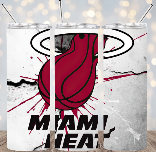 20oz Stainless Steel Tumbler - NBA - Miami Heat