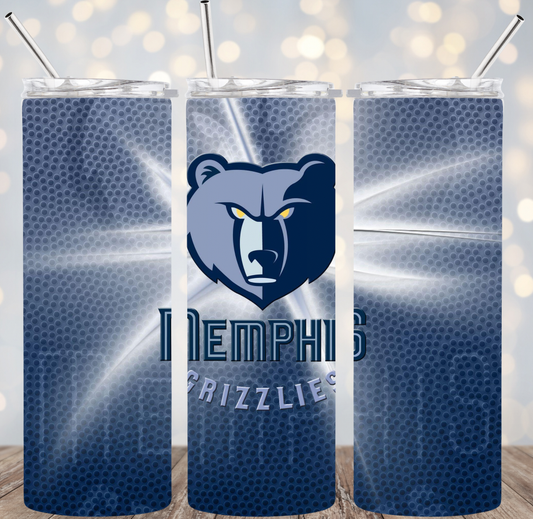 20oz Stainless Steel Tumbler - NBA - Memphis Grizzlies