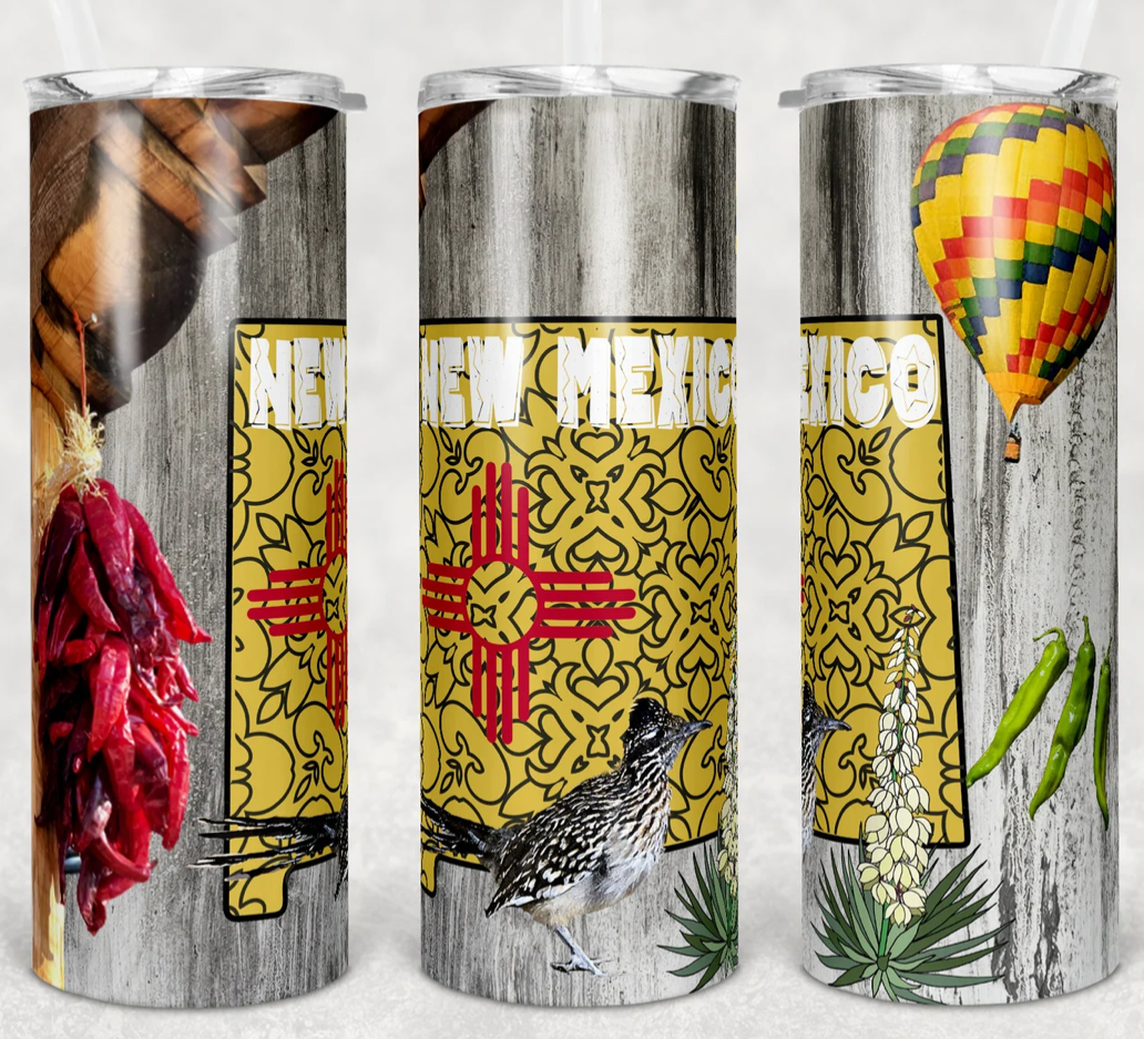 20oz Stainless Steel Tumbler - New Mexico