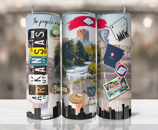 20oz Stainless Steel Tumbler - United States - Arkansas