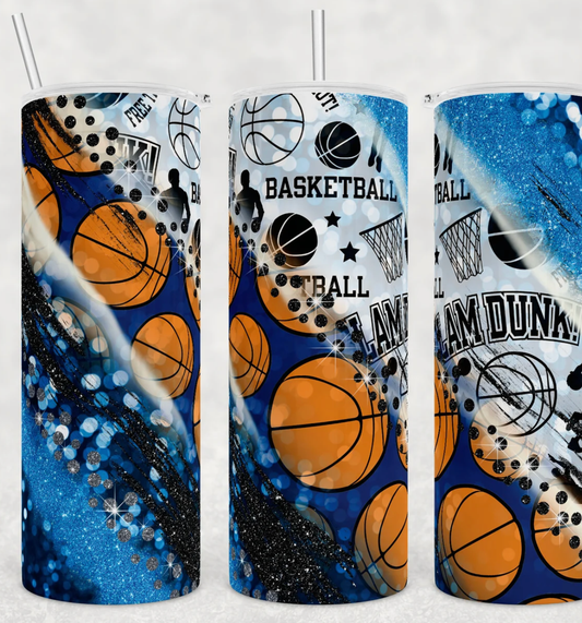 20oz Stainless Steel Tumbler - Basketball