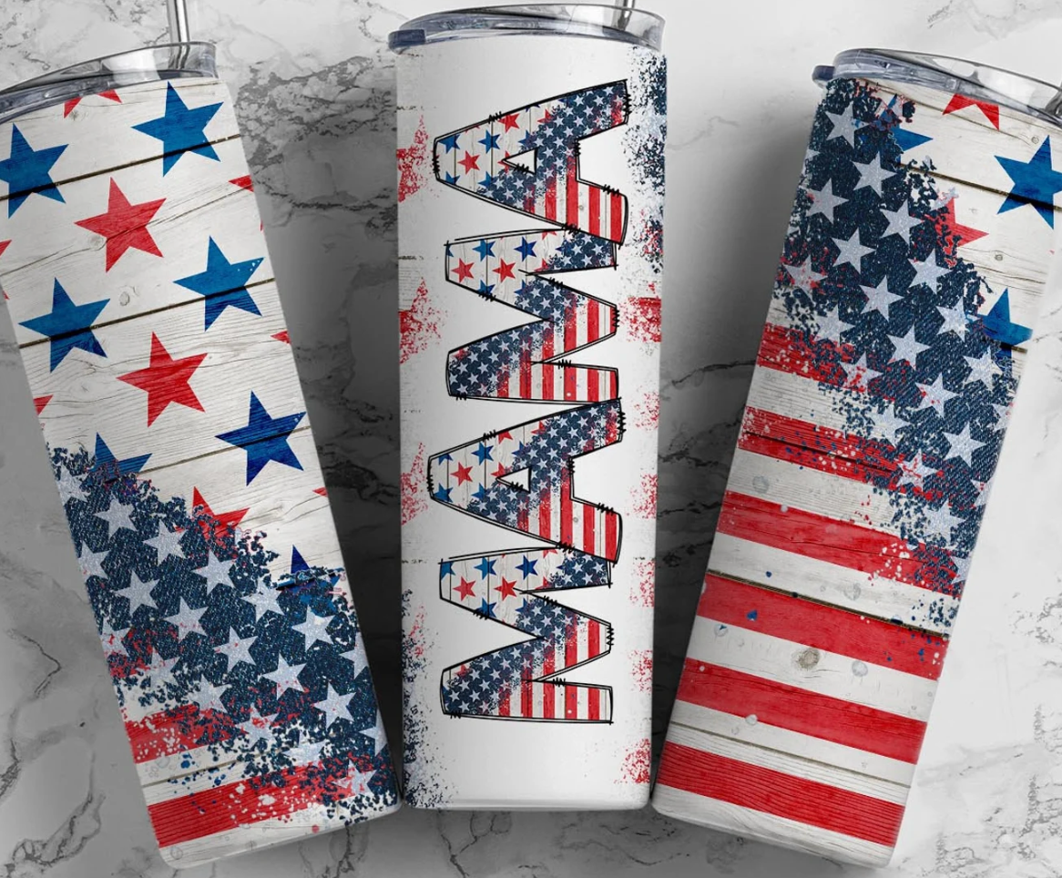 20oz Stainless Steel Tumbler - American Mama