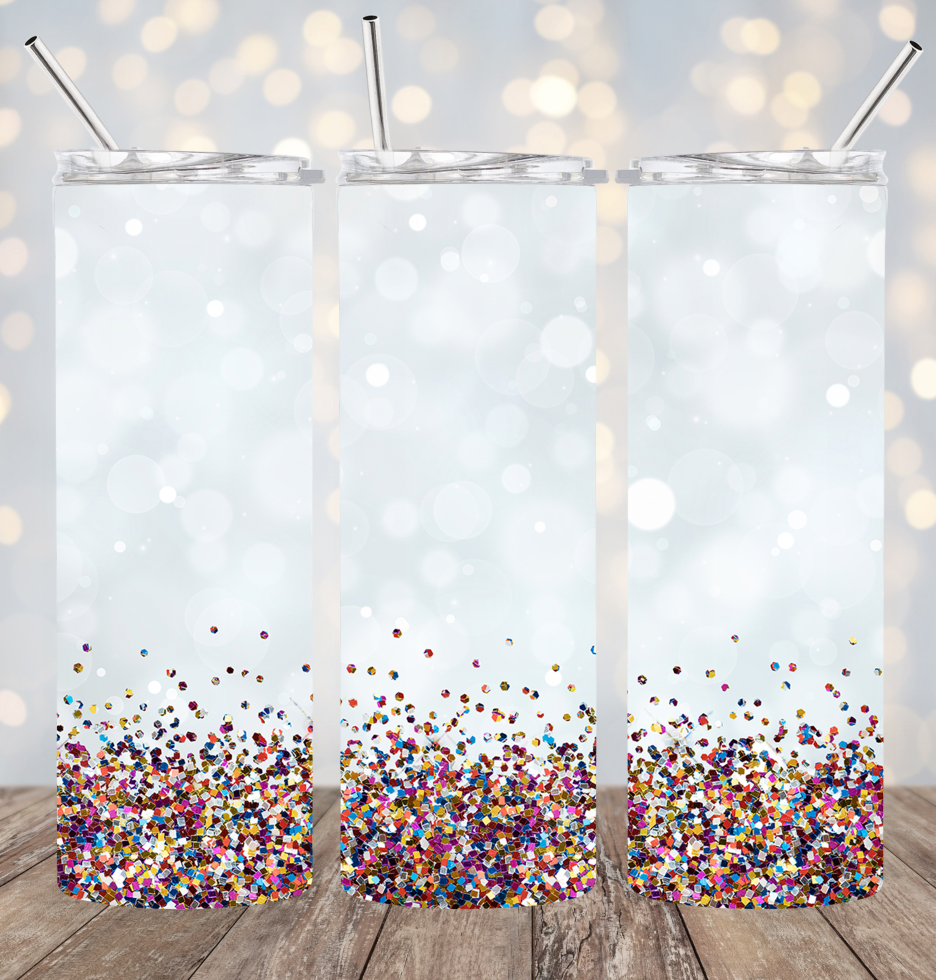 20oz Stainless Steel Tumbler - MultiColor Confetti