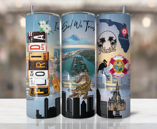 20oz Stainless Steel Tumbler - United States - Florida