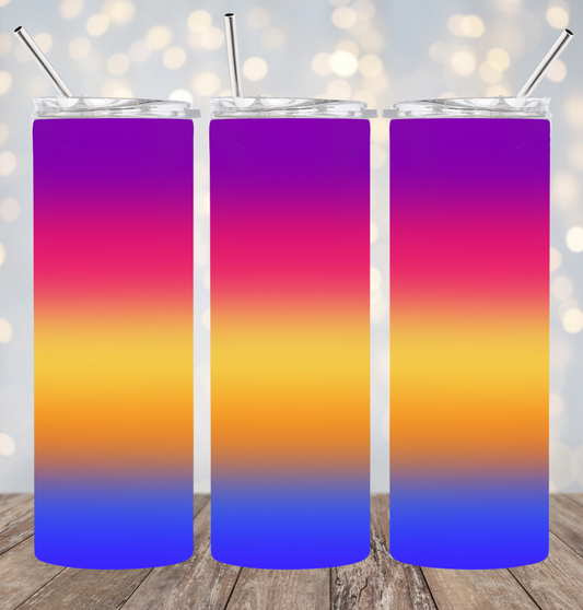 20oz Stainless Steel Tumbler - Sunset Gradient