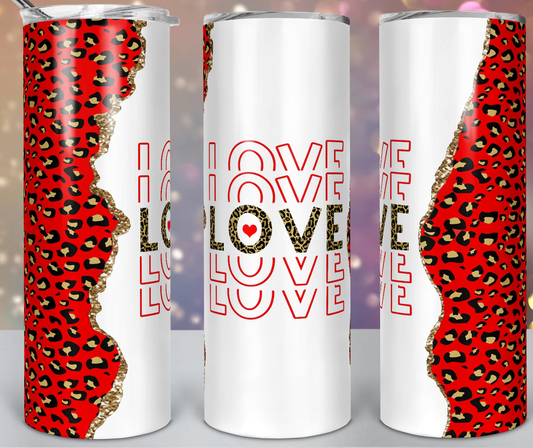 20 oz Stainless Steel Tumbler - Valentine Love