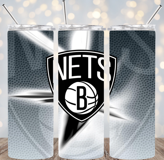 20oz Stainless Steel Tumbler  - NBA - Brooklyn Nets