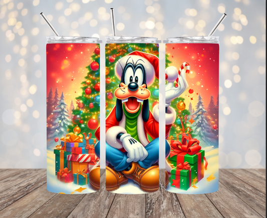 20 oz Stainless Steel Tumbler - Christmas - Goofy