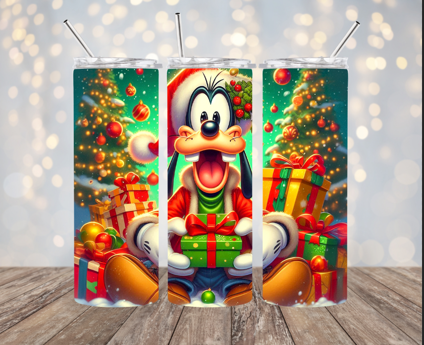 20 oz Stainless Steel Tumbler - Christmas - Goofy