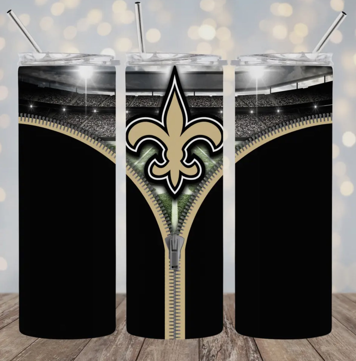 20oz Stainless Steel Tumbler - Football - Orlean Saints