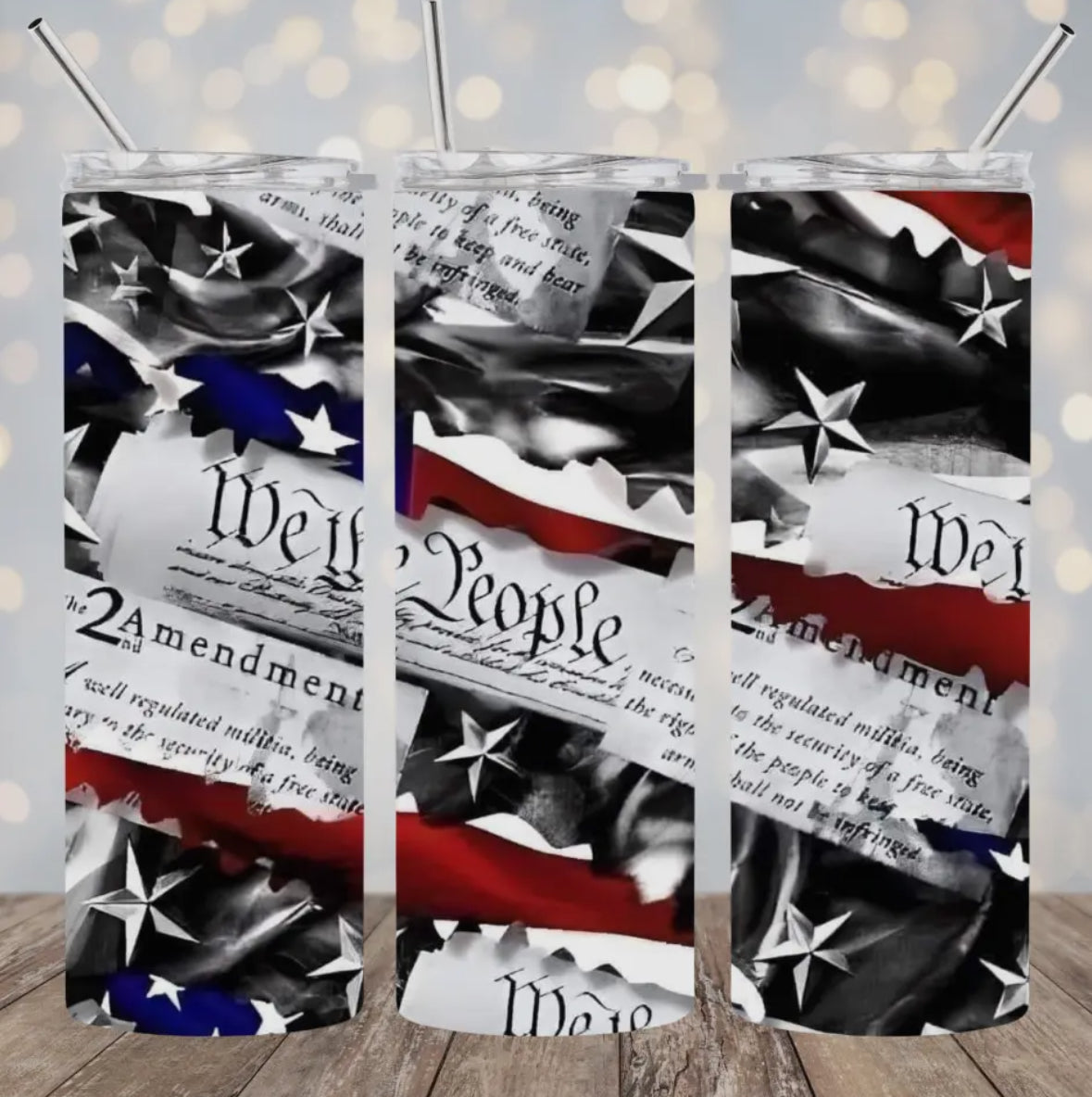 20oz Stainless Steel Tumbler - We the People