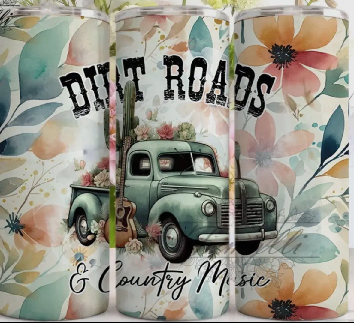 20oz - Tumbler or Bluetooth Tumbler - Dirt Roads/Country