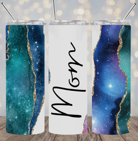 20oz Stainless Steel Tumbler - Mom or Mama Galaxy