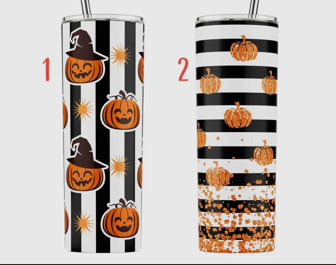 20 oz Stainless Steel Tumbler - Halloween Options