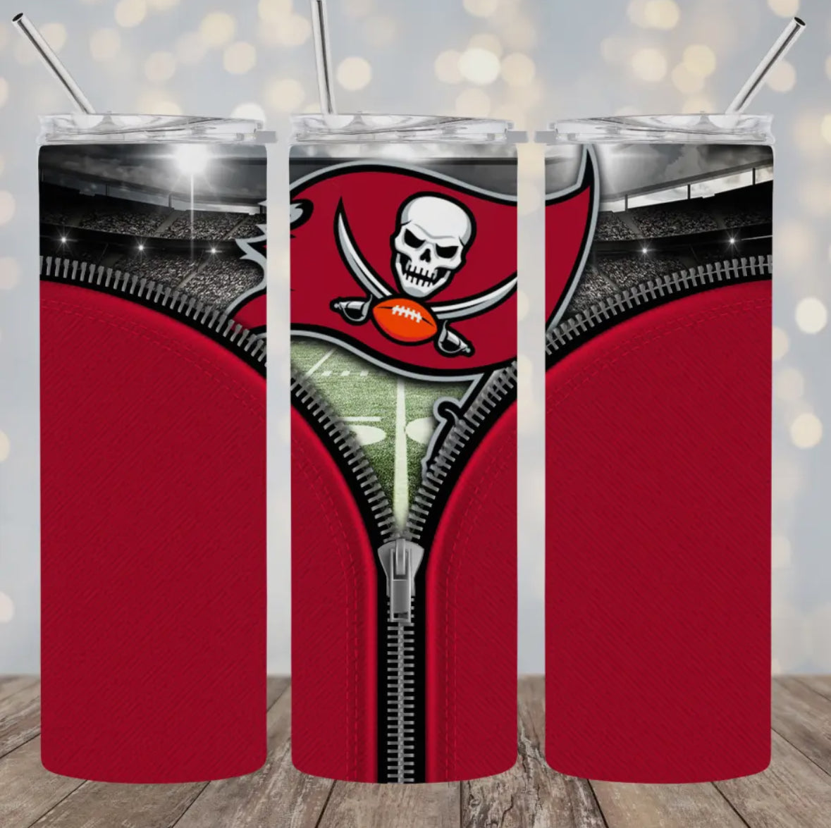 20oz Stainless Steel Tumbler Football Tampa Buccaneers