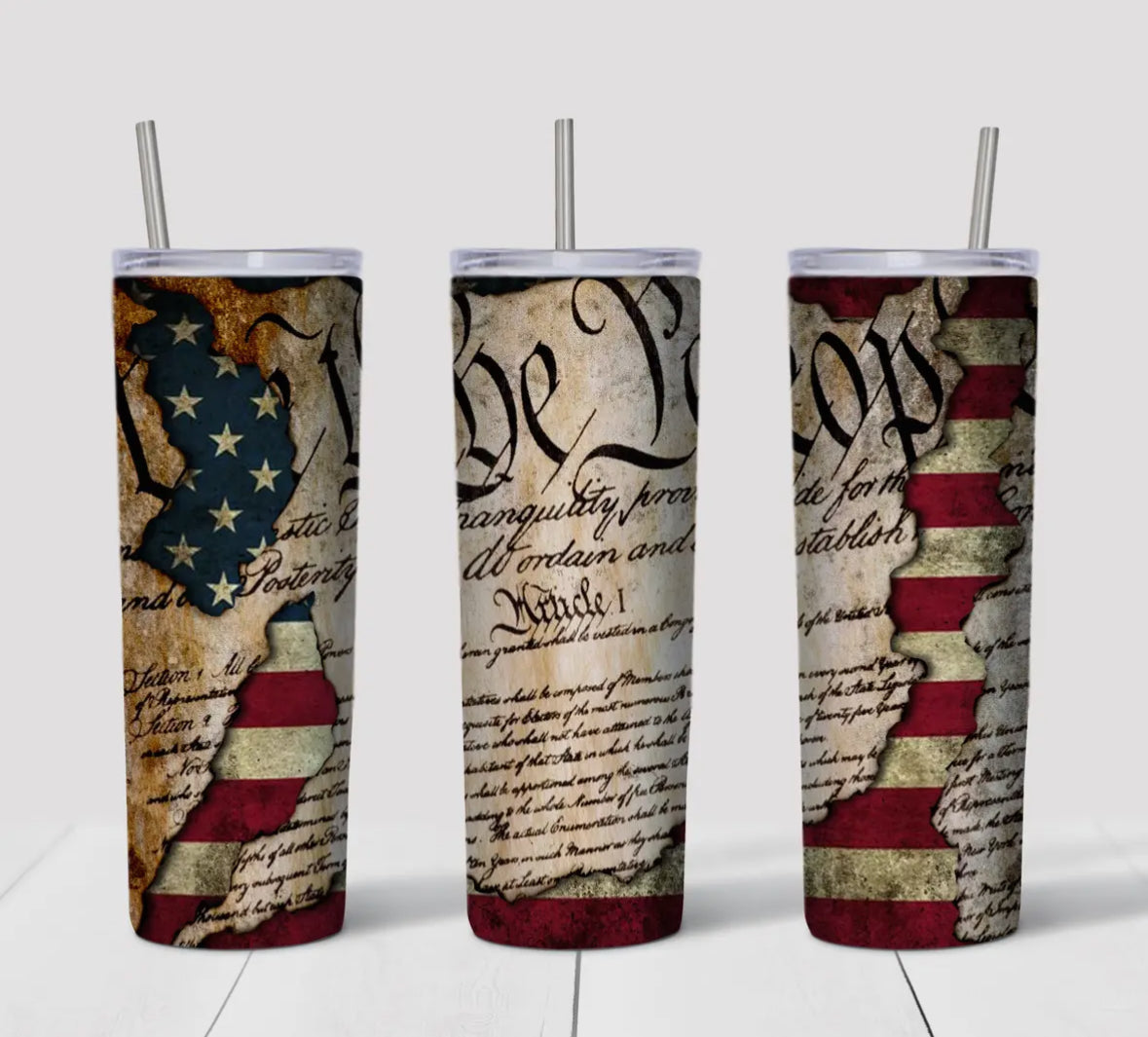 20oz Stainless Steel Tumbler - We the People