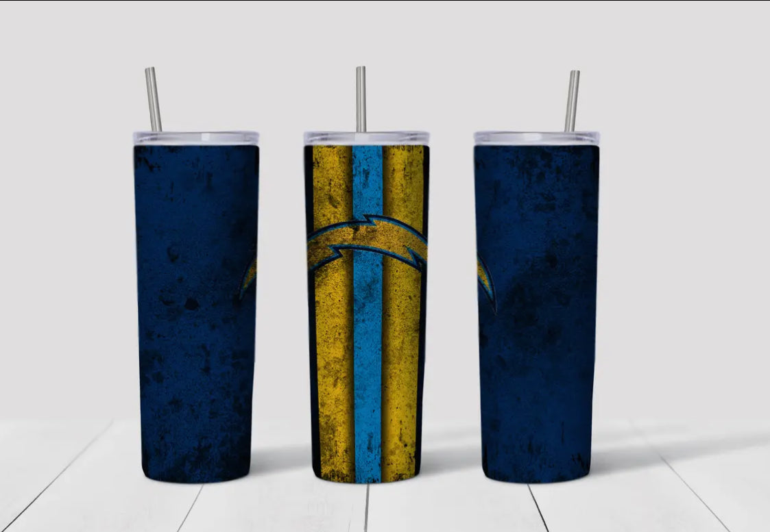 20oz Stainless Steel Tumbler - Football - LA Chargers