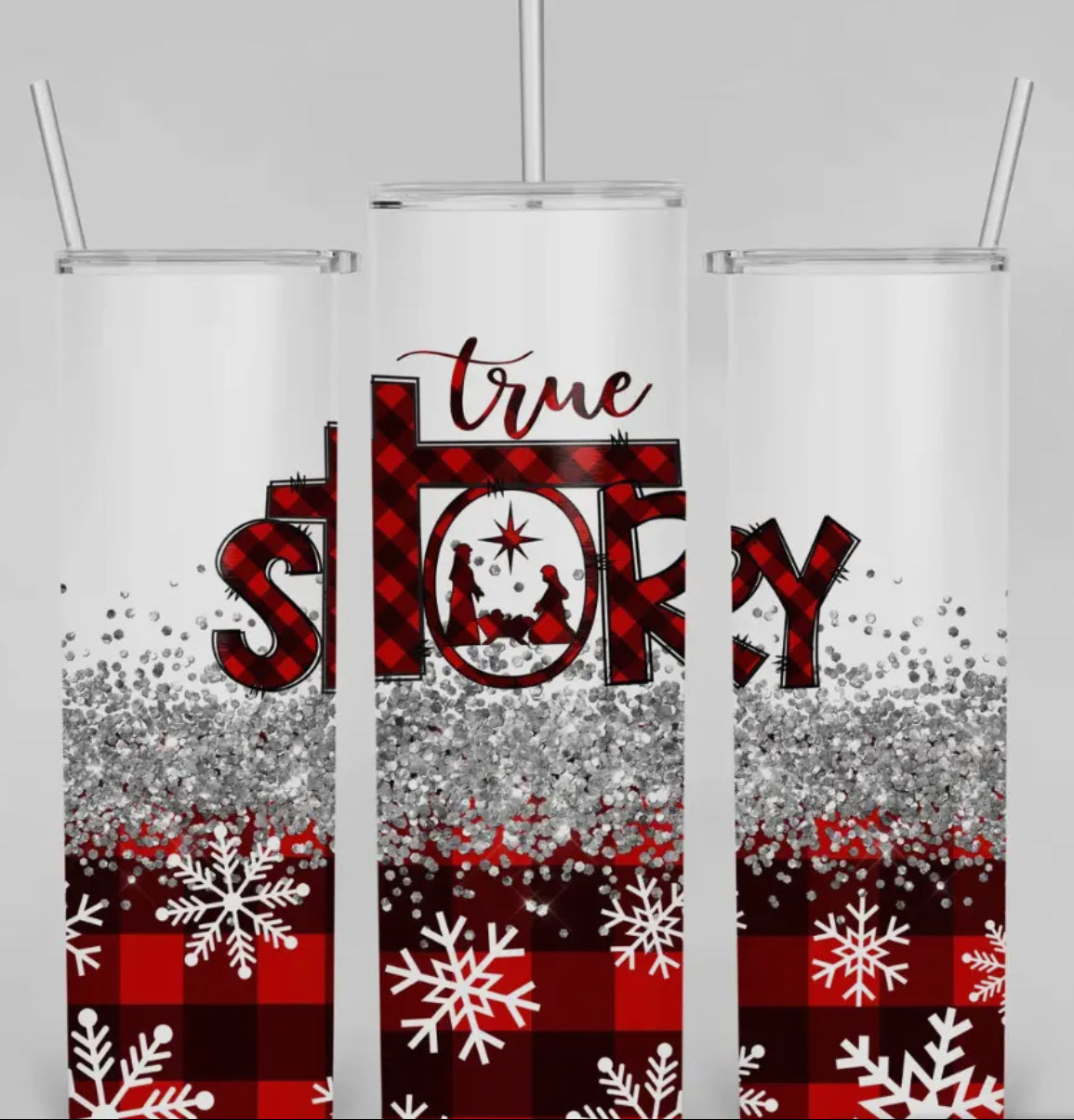 20 oz Stainless Steel Tumbler - True Story Christmas