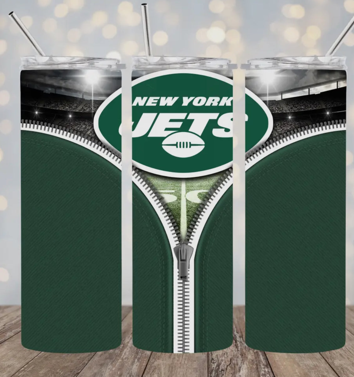 20oz Stainless Steel Tumbler - Football - New York Jets